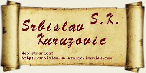 Srbislav Kuruzović vizit kartica
